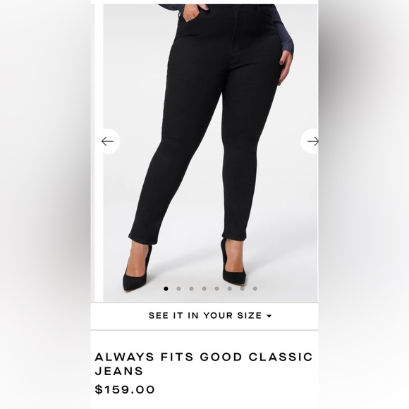 Good American Pants - ALWAYS FITS GOOD CLASSIC JEANS